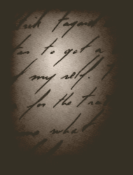 Fragment of a handwriten note