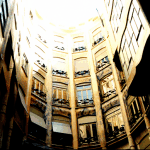 Inside court view of La Pedrera (Gaudi)