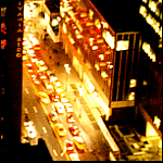 City lights by night
